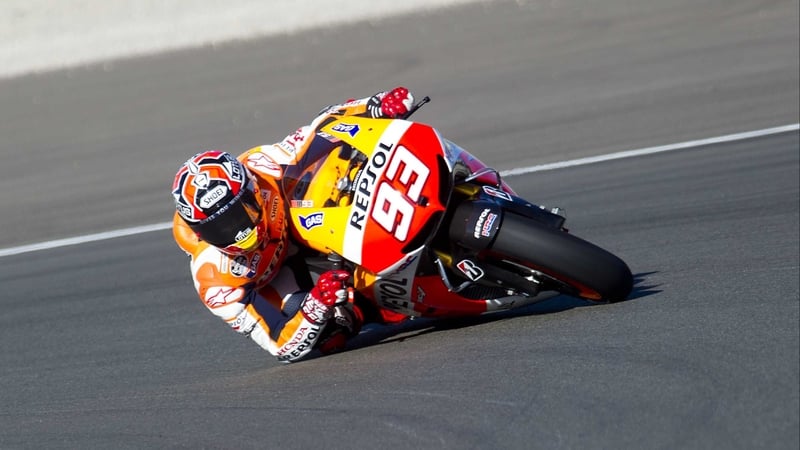 Marc Marquez holds a 13-point lead going into the final race
