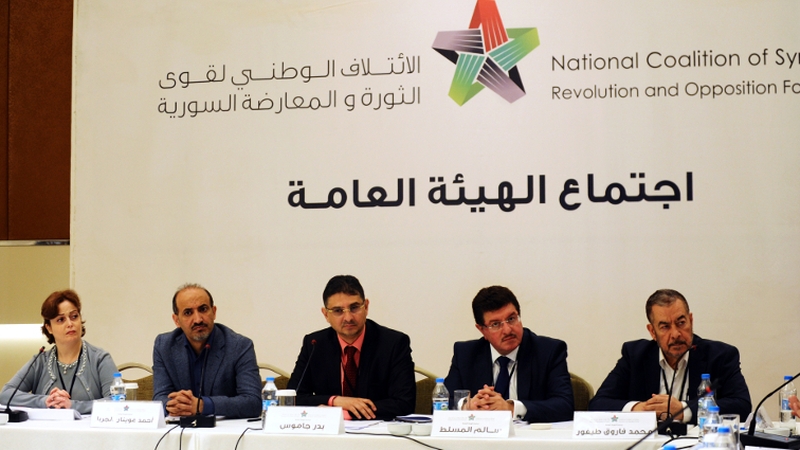 The Syrian National Coalition is seeking approval from fighters inside the country first to give the process more legitimacy