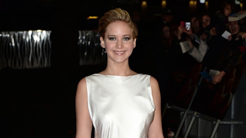 Jennifer Lawrence - at last night's premiere