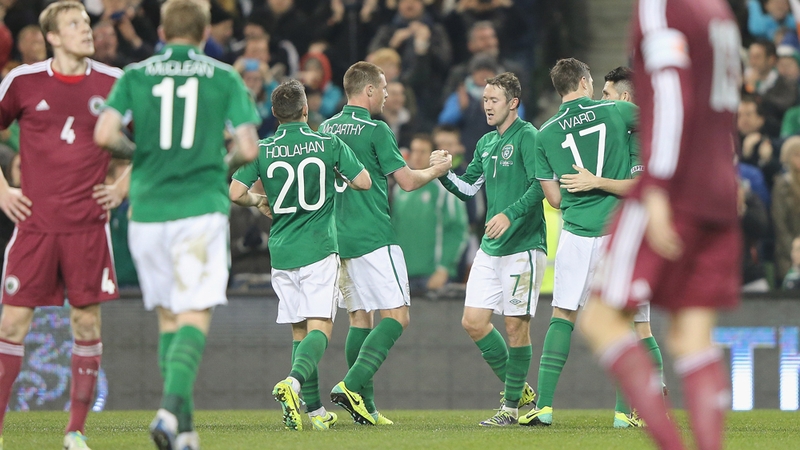 Aiden McGeady's powerfully struck effort put Ireland 2-0 up
