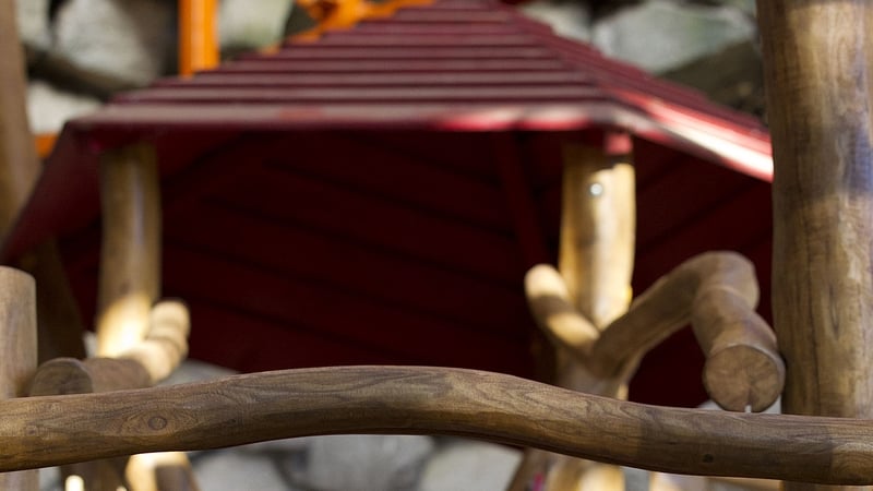 The Play Forest is completely sheltered Photo: Patrick Bolger