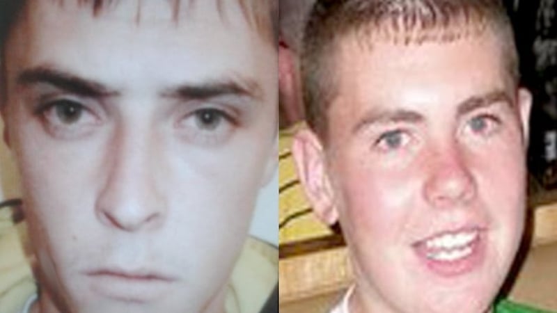 Patrick McCann (l) shot his friend Luke Wilson (r) three times