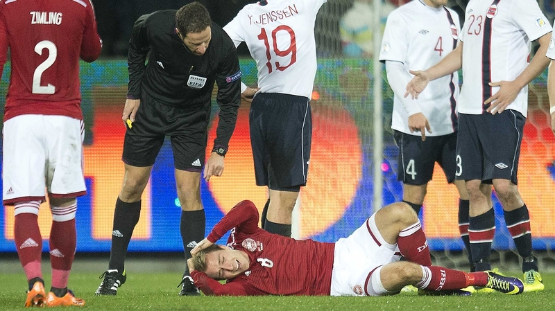 Scans revealed Eriksen had only suffered a sprain