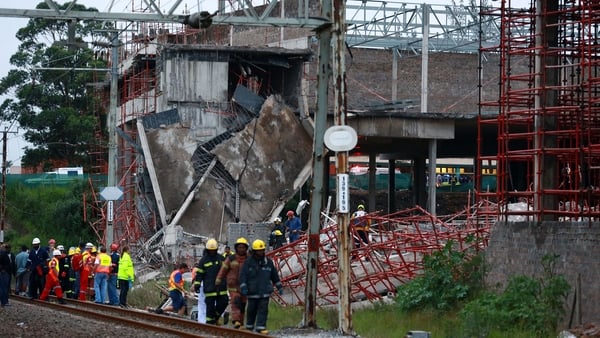 A three-storey building collapsed in the town of Tongaat, north of Durban