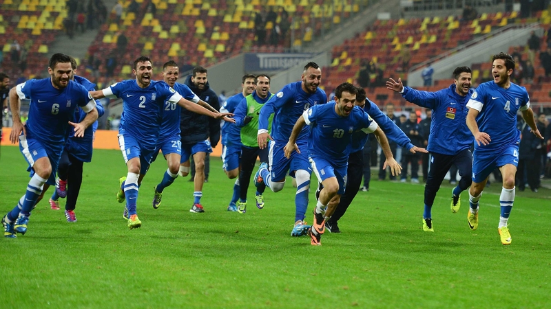 Greece cerebrate qualifying for a second successive World Cup