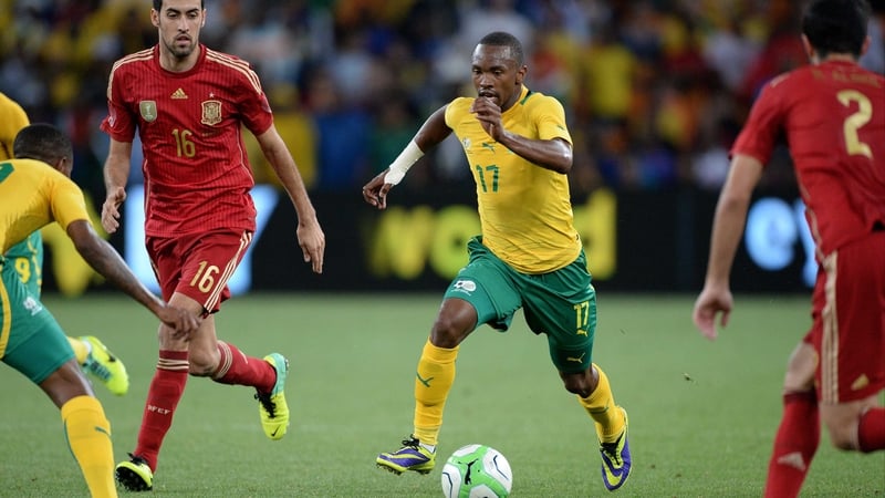 Bernard Parker scored the only goal of the game in South Africa's win against Spain