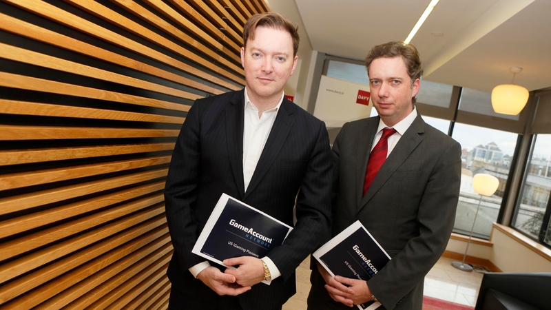 Dermot Smurfit, CEO of GameAccount Network and Desmond Glass, the company's CFO