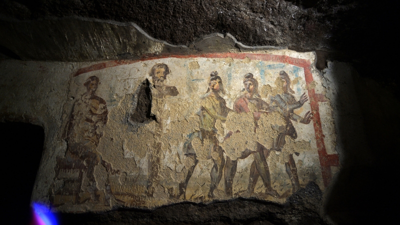 The restoration project included laser technology to clean some of the frescoes