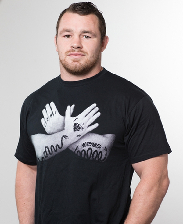 Cian Healy's Movember t-shirt, €20 at Life Style Sports