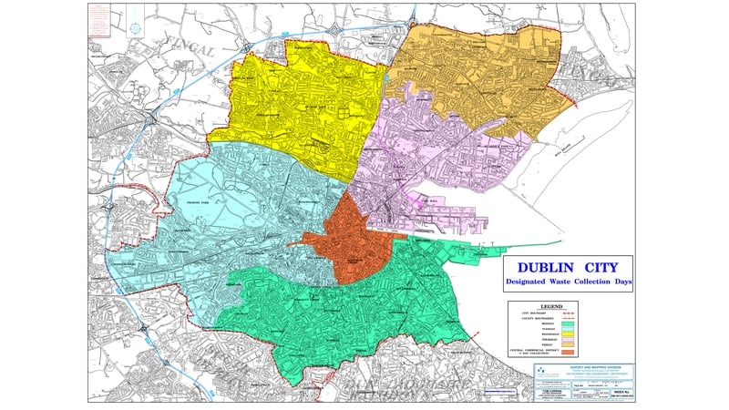 The city has been divided into five regions, plus the central commercial area