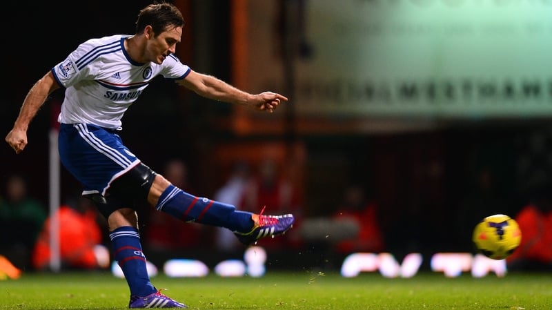Frank Lampard opened the scoring from the penalty spot