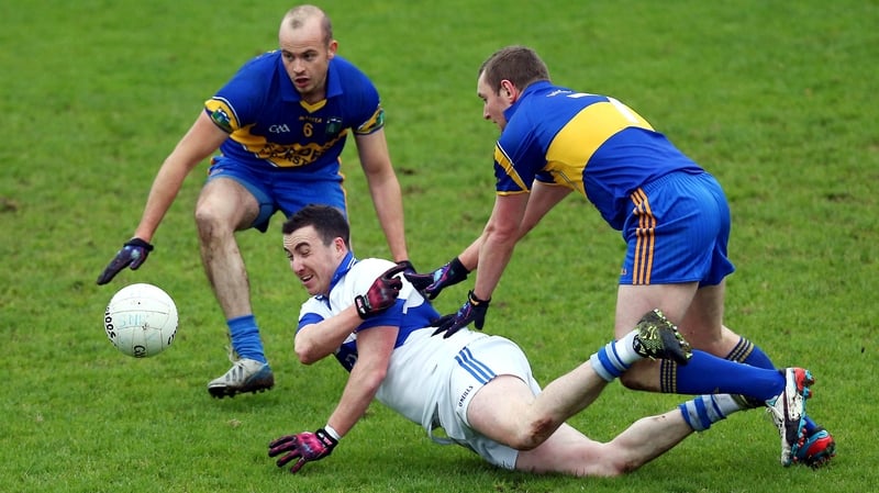 St Vincent's Ciaran Dorney (c) put his body on the line