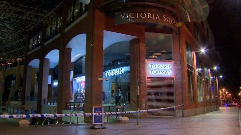 The Victoria Square shopping centre was evacuated