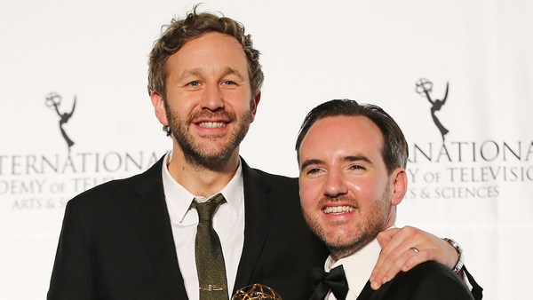 Chris O'Dowd and Nick Vincent Murphy at the International Emmys, 2013