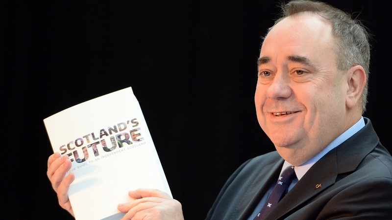 Alex Salmond said tax rates would not increase if Scotland left the union