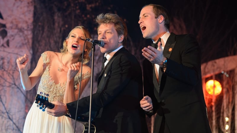 Taylor Swift, Bon Jovi and Prince William rockin' out!