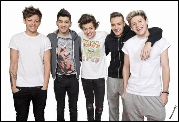 One Direction are big fans of the letter U