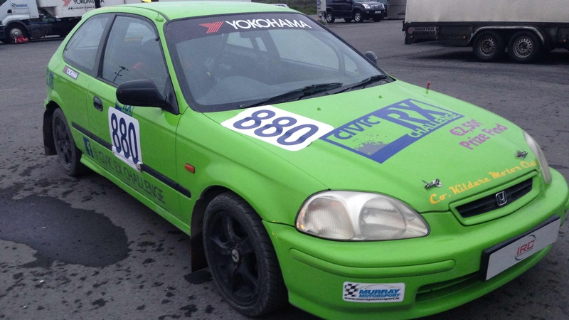 The Honda is an easy car to drive and a great introduction to Rallycross