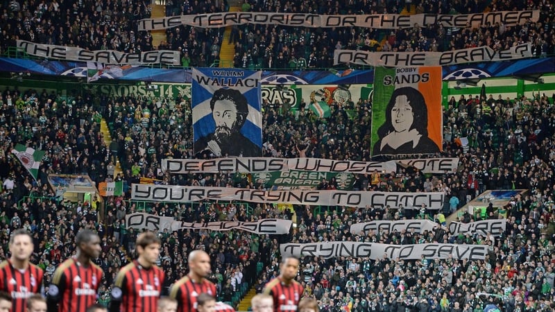 Celtic punished by UEFA for a display by their supporters