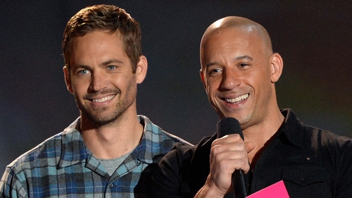 The late Paul Walker with Vin Diesel