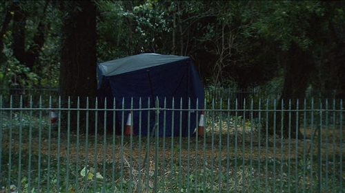 The body was discovered in the park at around 1am