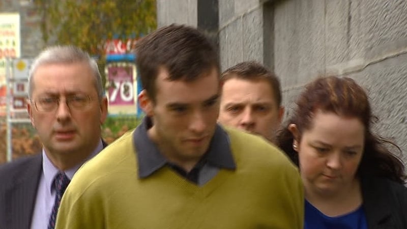 Patrick Dunne (centre) is charged with the murder of his mother Susan Dunne in November 2013