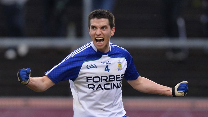 Ballinderry's Michael McIver celebrates scoring