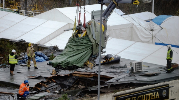 Ten people died after an EC 135 helicopter crashed through the roof of a pub in Glasgow last month