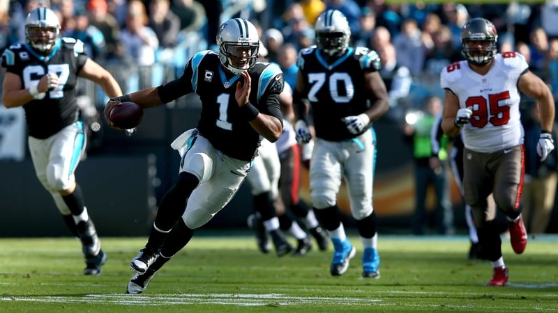 Carolina Panthers quarterback Cam Newton wreaked havoc on the Tampa Bay Buccaneers at the Bank of America Stadium in Charlotte