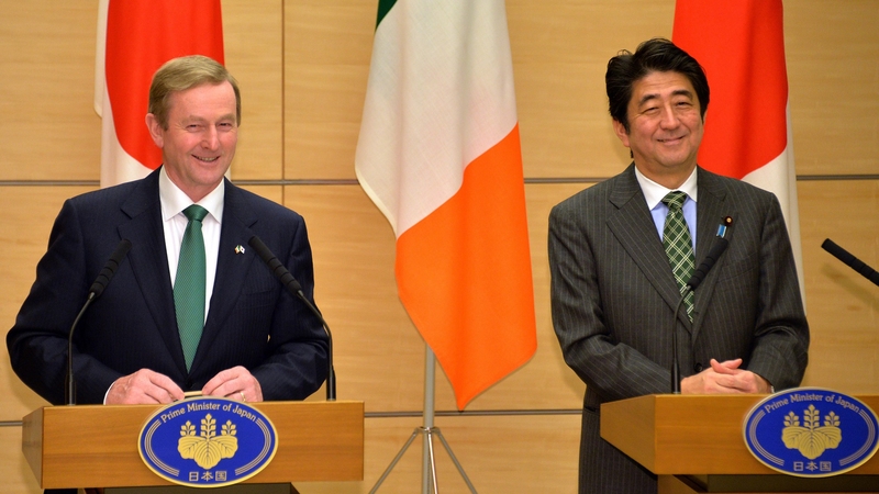 Enda Kenny announced the deal alongside Japanese Prime Minister Shinzo Abe
