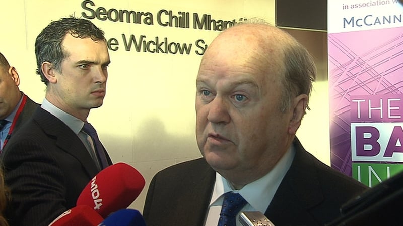 Michael Noonan says that the improvement in the economy is picking up