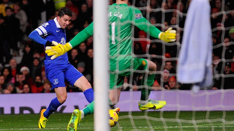 Bryan Oviedo slots home the winner past David de Gea