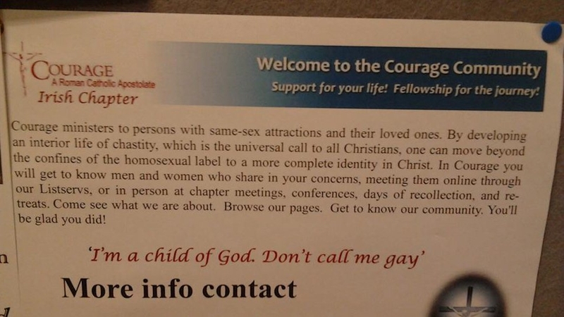 The National University of Ireland in Galway have suspended the Legion of Mary for this poster (Pic: Michael Finn)