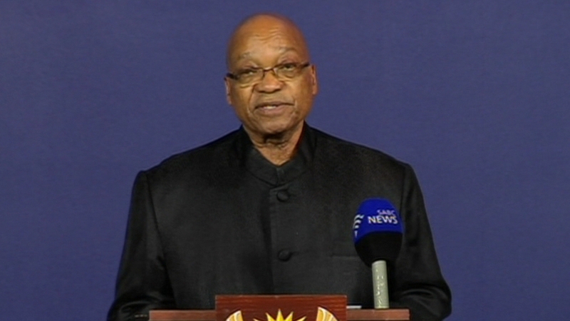 South African President Jacob Zuma said: 'Although we knew that this day would come, nothing can diminish our sense of a profound and enduring loss'