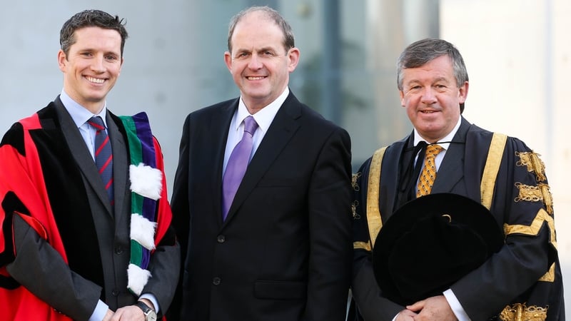 Frank Ryan (middle) awarded the Irish Management Institute Innovation in Management Award