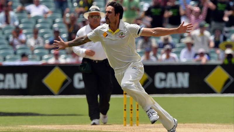 Mitchell Johnson was on form for the Aussies