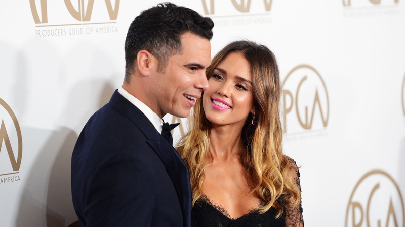 Cash Warren and Jessica Alba