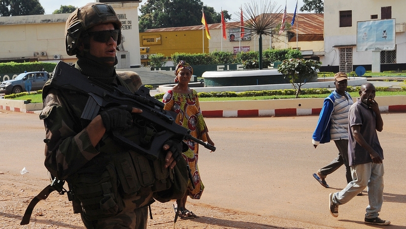 The French army has been deployed to restore stability in Bangui