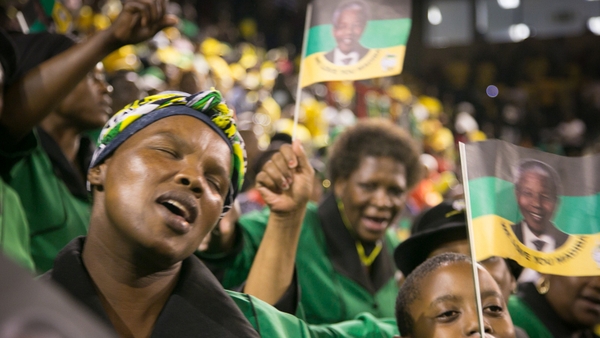 ANC holds a memorial service for Nelson Mandela