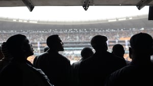 Poor weather meant the size of the crowd was reduced in the Soweto stadium