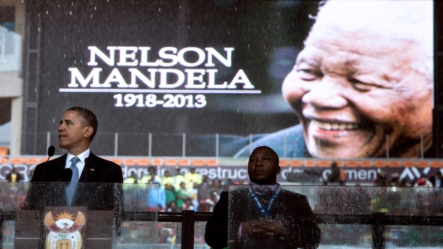 Barack Obama of Mr Mandela - 'He was not a bust made of marble, he was a man of flesh and blood. He was a son, a husband, father and friend'