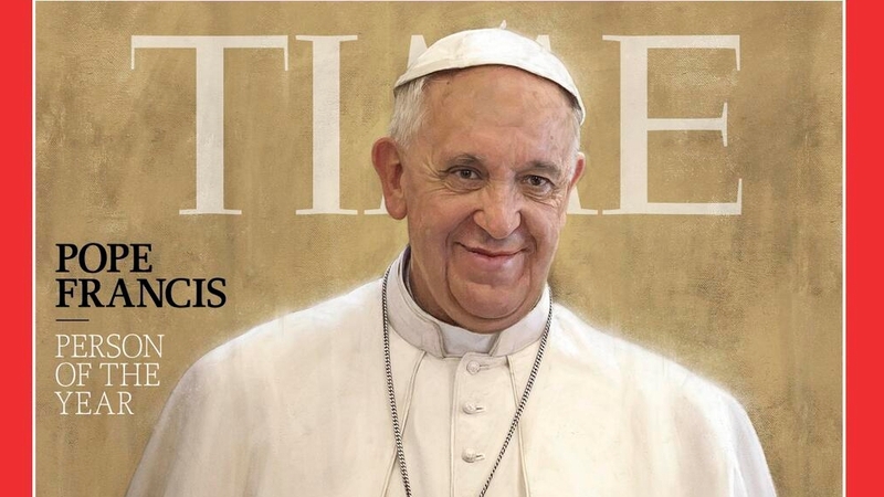 Time Magazine said Pope Francis had captured the 'imaginations of millions'