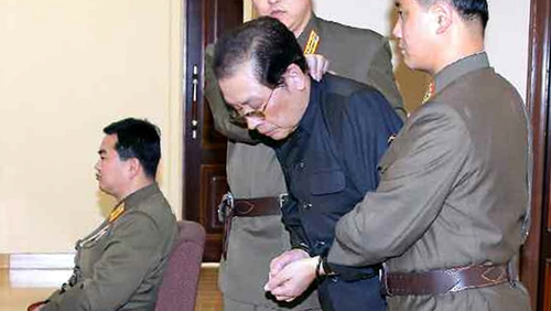 Pictures were released of Jang Song Thaek in court before his execution