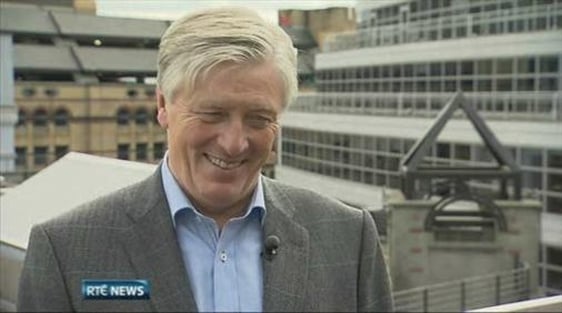 Pat Kenny after presenting his first Newstalk programme, 2 September 2013