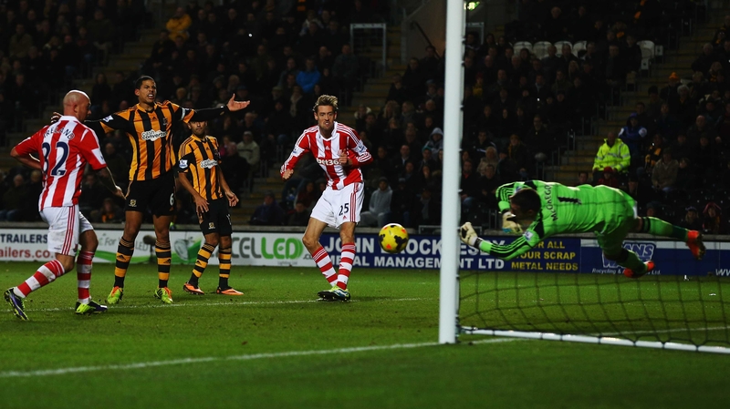Stephen Ireland had a goal disallowed for Stoke