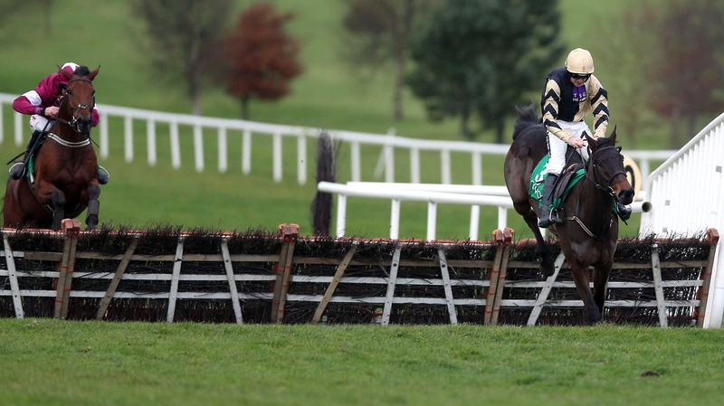 Briar Hill and Ruby Walsh en route to winning the two-horse race in Navan