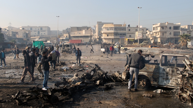 Barrel bombs are explosive-filled cylinders or oil barrels and are often rolled out of the back of helicopters with little attempt at striking a particular target