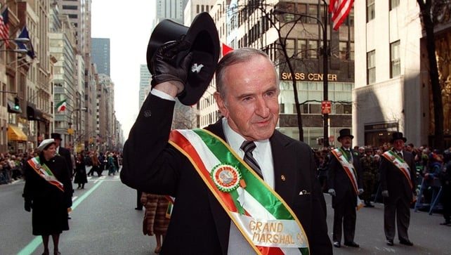 Mr Reynolds was grand marshal at the New York St Patrick's Day parade in 1998