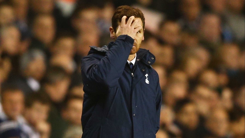 Andre Villas-Boas reacts during the 5-0 defeat at the hands of Liverpool