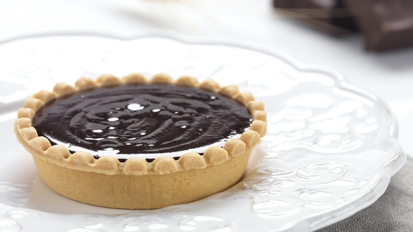 Chocolate, hazelnut & muscovado tart